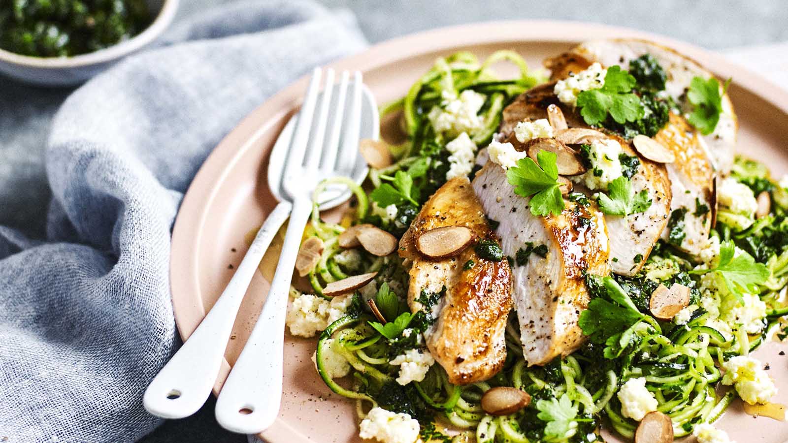 Chicken With Zucchini & Salsa Verde | Free recipe | THE BOD