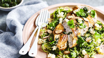 Healthy Dinner Recipe | Chicken With Zucchini & Salsa Verde