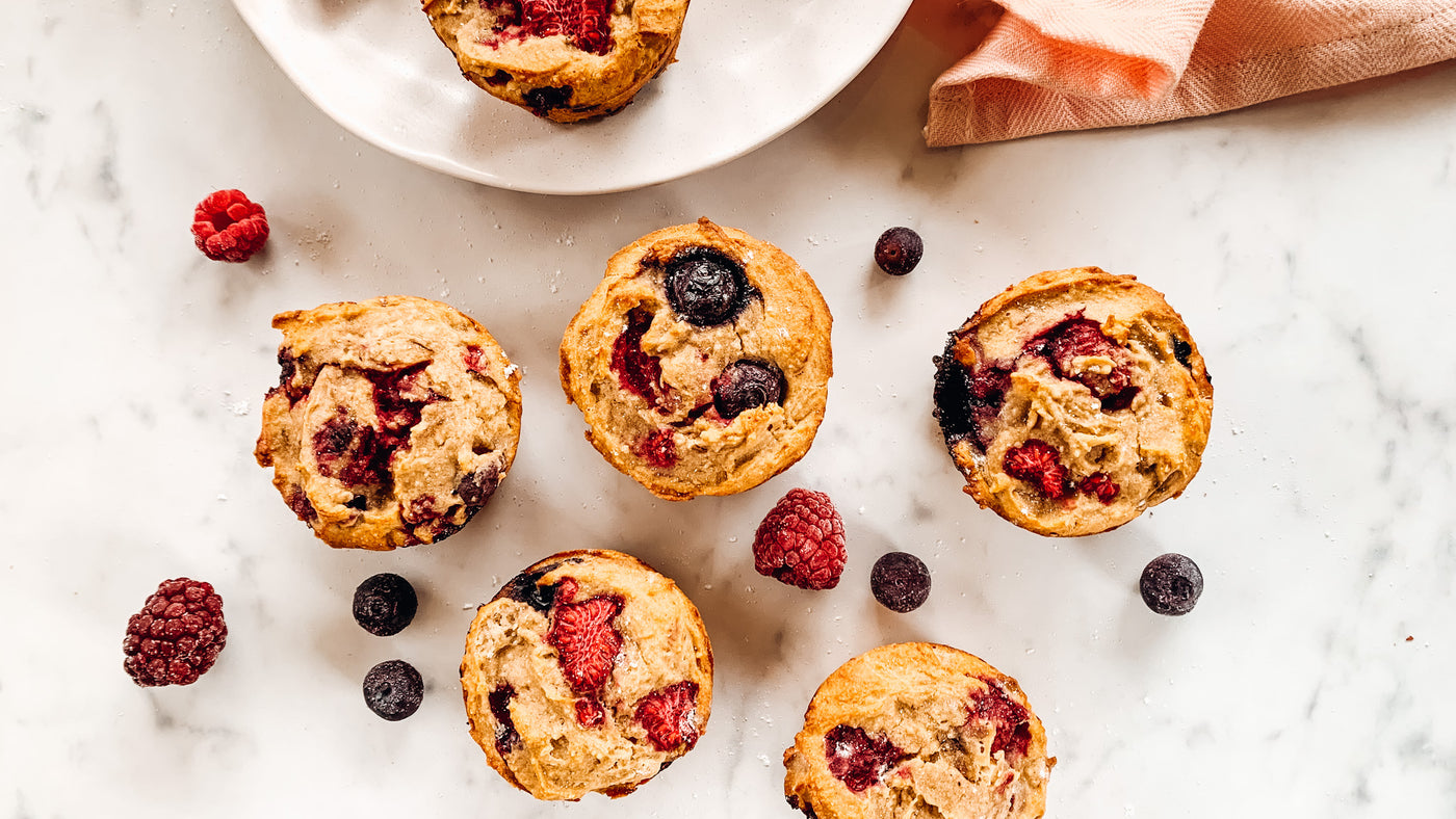 Healthy Snack: Berry Protein Muffins | Free Recipe THE BOD