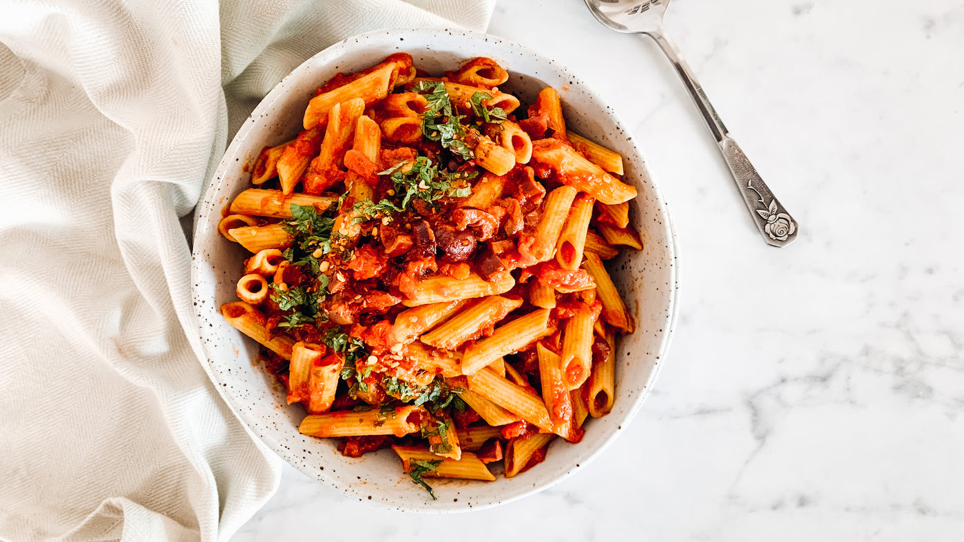 Tips To Nail Your Meal Prep + Free Tomato & Olive Pasta Recipe THE BOD