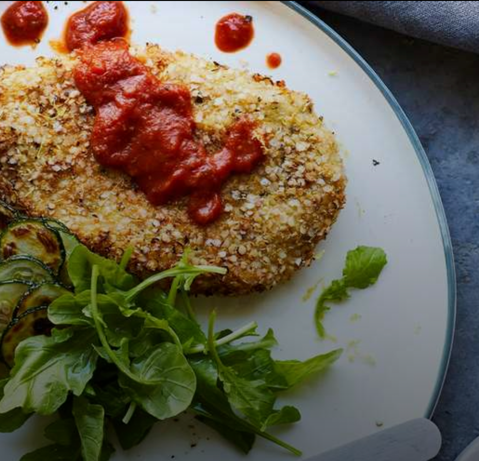 Crispy Quinoa-Crusted Chicken Schnitzels
