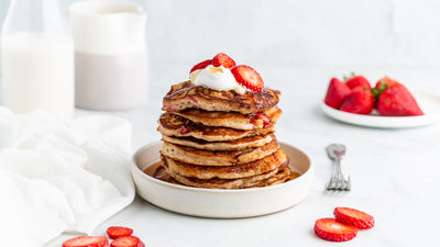 Free Vegan Recipe | Strawberry Pancakes